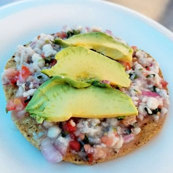 Mariscos El Padrino - Tostada de ceviche - Food Trucks Near Me - Los Angeles, California Mariscos El Padrino - Tostada de ceviche - Food Trucks Near Me - Los Angeles, California