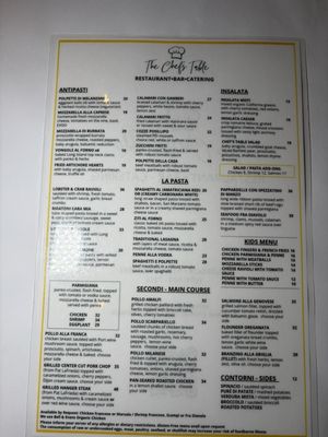 Menu photo 1 Chefs Table Lynbrook, NY Menu photo 1 Chefs Table Lynbrook, NY