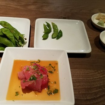 SUGARFISH | Flatiron - Edamame and tuna sashimi, very good - Sushi Bars Near Me - New York, New York