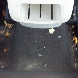 Inside Out Car Care - A Back Floor Before Cleaning.