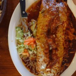 Las Herraduras Mexican Restaurant - Yummy Machaca Smothered!