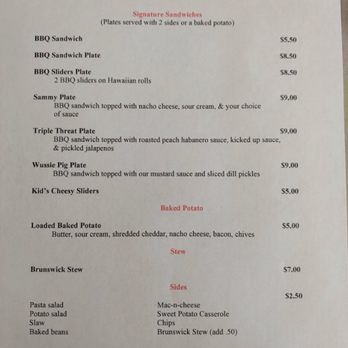Hogs and Hops - Newest Menu page 2 - Barbeque Near Me - Seneca, South Carolina