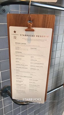 Menu photo 3 Starbucks San Francisco, CA Menu photo 3 Starbucks San Francisco, CA