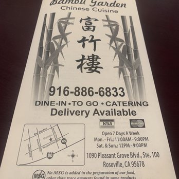 Bambu Garden - Chinese Near Me - Roseville, California
