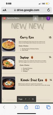 Menu photo 1 Sam Cha Montreal, QC