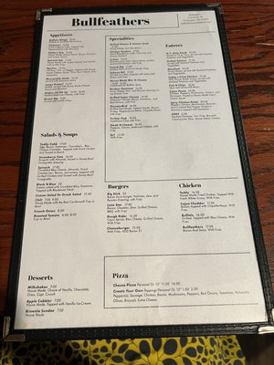 Menu photo 3 Bullfeathers On The Hill Washington, DC, DC Menu photo 3 Bullfeathers On The Hill Washington, DC, DC