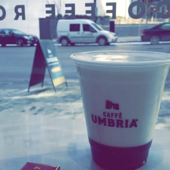 Caffe Umbria - New drink - frothed milk, chocolate hazelnut at the bottom - Coffee & Tea Near Me - Chicago, Illinois Caffe Umbria - New drink - frothed milk, chocolate hazelnut at the bottom - Coffee & Tea Near Me - Chicago, Illinois