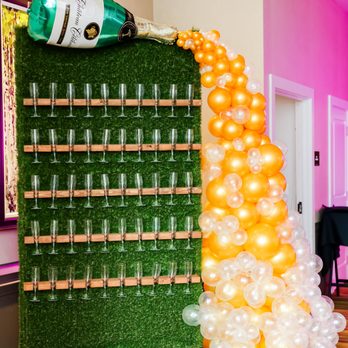 Just Balloon Designs - Champagne Wall perfect for any celebration including New Year celebrations - Balloon Services Near Me - Oldsmar, Florida
