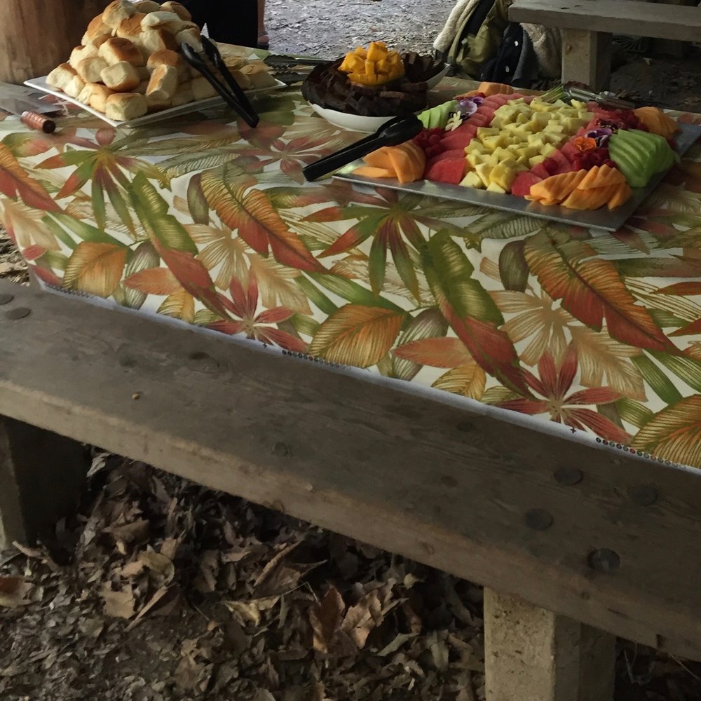 Kona Jerry's BBQ Catering - Incredible fresh fruit, carved giant mango and savory rolls. - Caterers Near Me Kona Jerry's BBQ Catering - Incredible fresh fruit, carved giant mango and savory rolls. - Caterers Near Me