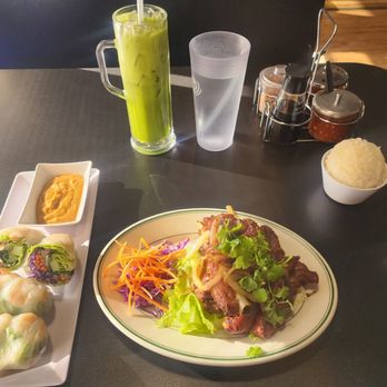 Thai St Cafe - Shrimp spring roll, black pepper pork ribs & green tea Thai tea - Thai Near Me - Las Vegas, Nevada Thai St Cafe - Shrimp spring roll, black pepper pork ribs & green tea Thai tea - Thai Near Me - Las Vegas, Nevada