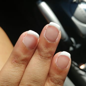 American Nails - Worst french I have ever received. Both hands had the same results. - Nail Salons Near Me - Cheyenne, Wyoming American Nails - Worst french I have ever received. Both hands had the same results. - Nail Salons Near Me - Cheyenne, Wyoming
