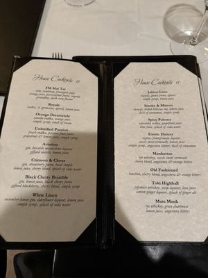 Menu photo 1 Forbes Mill Steakhouse Los Gatos, CA