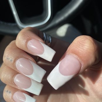 Pinks Nail Spa - Crooked nail, lines, bumpy and terrible paint job. - Nail Salons Near Me - Los Angeles, California Pinks Nail Spa - Crooked nail, lines, bumpy and terrible paint job. - Nail Salons Near Me - Los Angeles, California