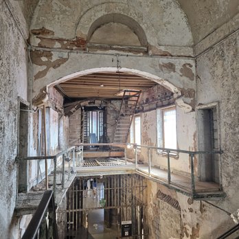 Eastern State Penitentiary - 2nd floor of cell block 7 looking into the center of the prison - Landmarks & Historical Buildings Near Me - Philadelphia, Pennsylvania Eastern State Penitentiary - 2nd floor of cell block 7 looking into the center of the prison - Landmarks & Historical Buildings Near Me - Philadelphia, Pennsylvania