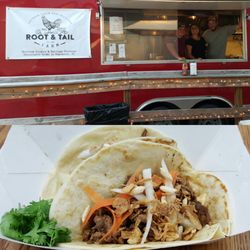Root & Tail Farm Mobile Kitchen - Steak Taco Duo served up at one of our Food Truck pop ups!