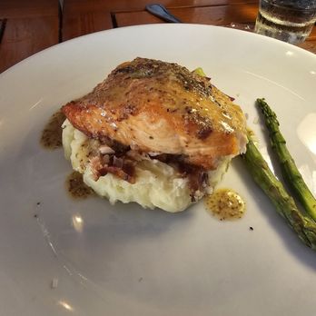 The Beachcomber Cafe - Scottish Salmon Paupiette (Crab stuffed salmon) - Seafood Near Me - Newport Beach, California The Beachcomber Cafe - Scottish Salmon Paupiette (Crab stuffed salmon) - Seafood Near Me - Newport Beach, California