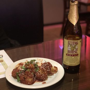 Tandoori Kitchen - Cauli Manchurian and Flying Horse Beer - Indian Near Me - Lafayette, Colorado