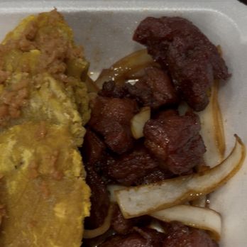 La Bori China - Garlic Fried Plantains with Fried Pork Chunks - Chinese Near Me - Waterbury, Connecticut La Bori China - Garlic Fried Plantains with Fried Pork Chunks - Chinese Near Me - Waterbury, Connecticut