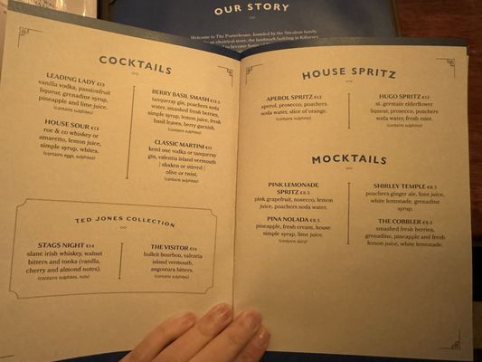 Menu photo 1 Porterhouse Killarney, KY Menu photo 1 Porterhouse Killarney, KY