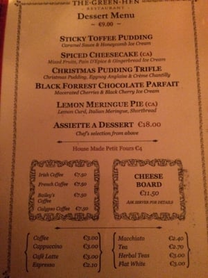 Menu photo 1 The Green Hen Dublin, D