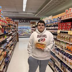 Key Food Supermarket - And Thomas' Corn Cakes for Tommy. Hard to find down south.
