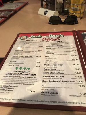 Menu photo 4 Jack & Dan's Tavern Spokane, WA