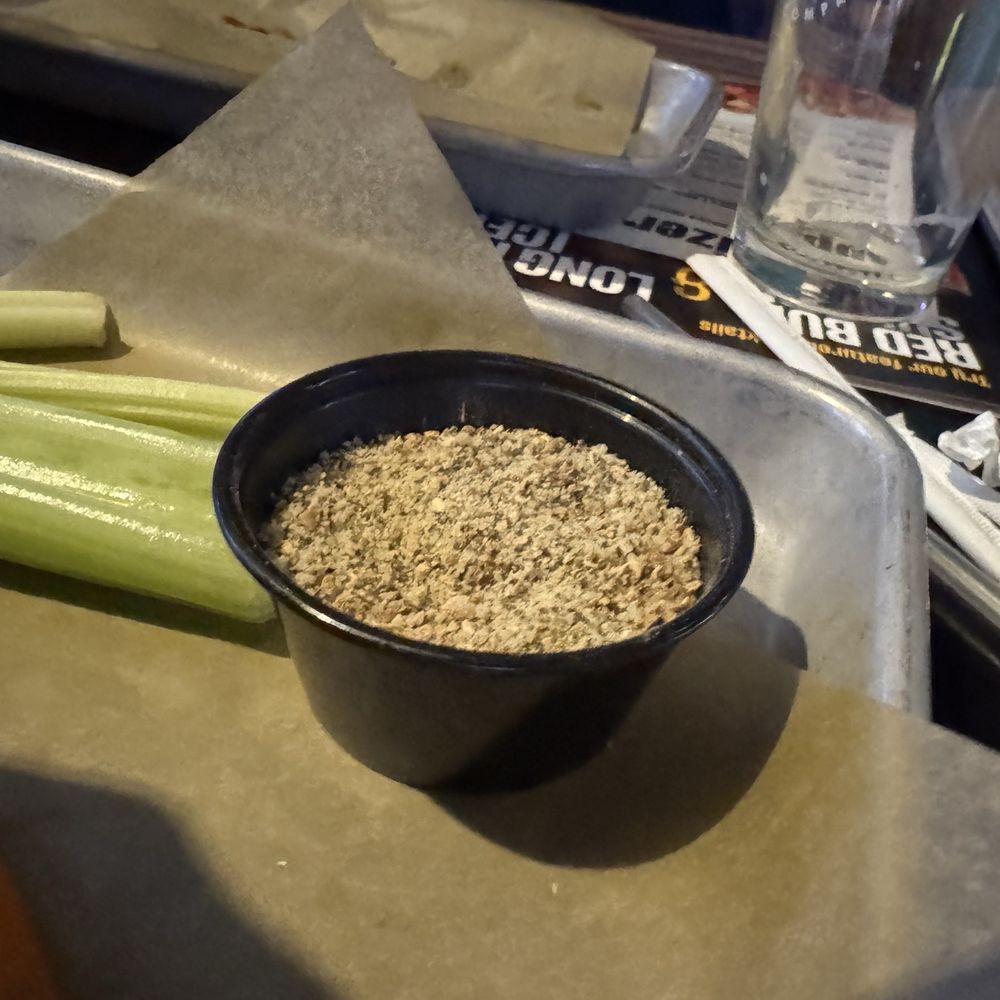 "Dry rub" on the side "Dry rub" on the side