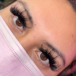 Baddies In Lashes - Strip Lash Set in Volumes click on website to make your appointment:)