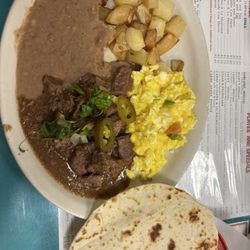 Oasis Cafe - Huevos Rancheros with steak