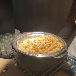 Kombert Caterers At Temple Avodah - Truffle Mac... unreal cocktail hour- southern hospitality station