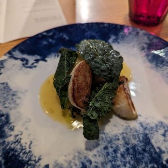 Mägo - Halibut, Tokyo turnips, kale, yuzu-lobster jus - Colombian Near Me - Oakland, California Mägo - Halibut, Tokyo turnips, kale, yuzu-lobster jus - Colombian Near Me - Oakland, California