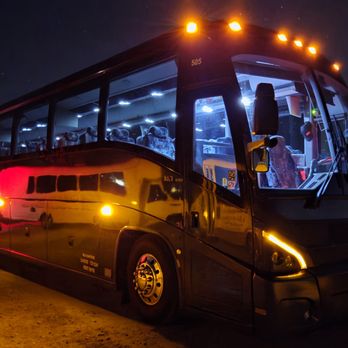 Mother Lode Adventures Charter Services - Great shot of one of our 54 Passenger Charter Bus with the reflection of one of the smaller shuttles...purely by accident! :) - Party Bus Rentals Near Me Mother Lode Adventures Charter Services - Great shot of one of our 54 Passenger Charter Bus with the reflection of one of the smaller shuttles...purely by accident! :) - Party Bus Rentals Near Me