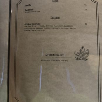 The Old Library - Menu - Venues & Event Spaces Near Me - DeWitt, Iowa