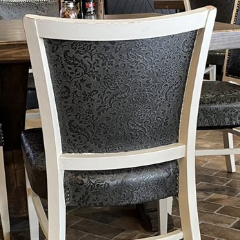 The Black Olive - Interior chairs with cute embossed leather look - Italian Near Me - Johnson City, Tennessee The Black Olive - Interior chairs with cute embossed leather look - Italian Near Me - Johnson City, Tennessee