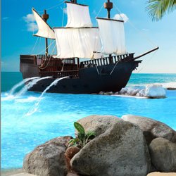 Coral Reef Waterworld - Coral Reef's famous Coralina Pirate Ship.