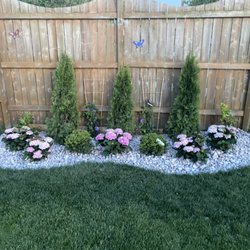 TerraCare Lawn & Landscape - River rock garden bed