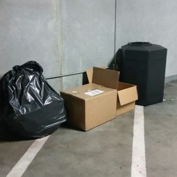 Trash In The Parking Garage