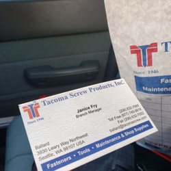 Tacoma Screw Products - Janice FTW! Excellent out of the box thinking, thank you for your help today, much appreciated!    that is 5 just to be clear :)