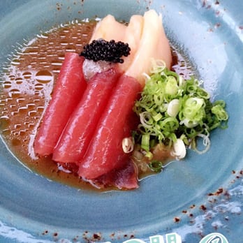 Catch NYC - Although the snapchat caption says yellow tail sashimi this is the truffle sashimi. The drinks were sinking in at this time... - Asian Fusion Near Me - New York, New York Catch NYC - Although the snapchat caption says yellow tail sashimi this is the truffle sashimi. The drinks were sinking in at this time... - Asian Fusion Near Me - New York, New York