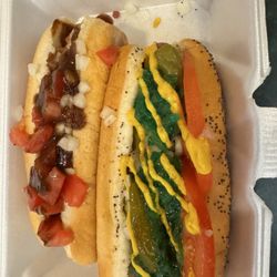 The Dog House Restaurant - Chicago dog and the A-1 dog