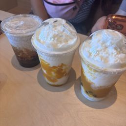 Oreo Pearl Yogurt, Mango Coconut Mochi