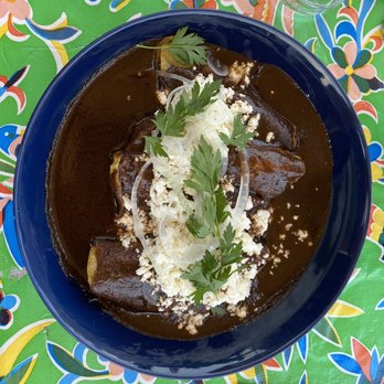 La Olla - Mole chicken enchiladas - Mexican Near Me - Oaxaca, OAX La Olla - Mole chicken enchiladas - Mexican Near Me - Oaxaca, OAX