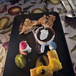 Cafe Little Armenia - Mixed dessert platter. Citrus cake and baklava were the highlights