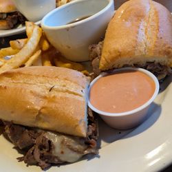 First Street Bar and Grill - Prime rib dip sandwich