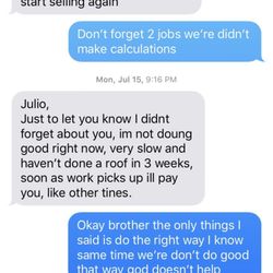 OTR Home Improvement - I need my money I work hard o lot of people look at you because you stole money for every sub contractor