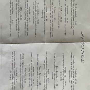 Nama Sushi - Menu - Sushi Bars Near Me - York, Pennsylvania