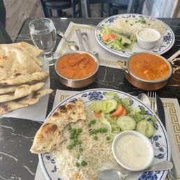 Butter chicken and Chicken Tikka Masala lunches