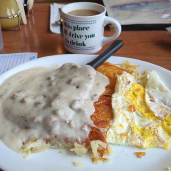 Momma Jane's Pancake House - Country fried steak, hash browns, eggs, and coffee. - Breakfast & Brunch Near Me - The Dalles, Oregon