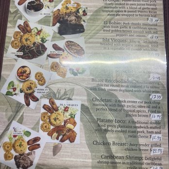 El Coqui Restaurant - Menú 5 - Puerto Rican Near Me - San Antonio, Texas