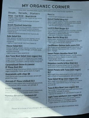 Menu photo 1 My Organic Corner Weston, FL Menu photo 1 My Organic Corner Weston, FL
